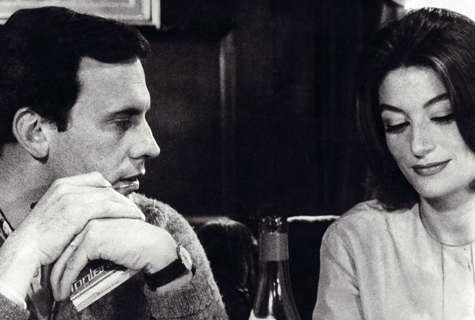 Os atores Anouk Aiméé e Jean Frame da película "Um homem e uma mulher", de Claude Lelouch.