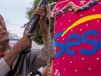 Cortejo na cidade de Juazeiro do  Norte (região do Cariri), em 2015, parte da programação da Mostra SESC Cariri de Culturas (Foto: Davi Pinheiro)