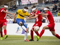 O futebol de cinco é uma adaptação do futebol regular para pessoas com deficiência visual (Foto: Divulgação/Comitê Paralímpico Brasileiro)