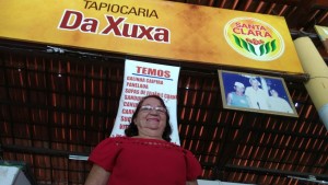 O que era “Tapiocaria José Gadelha” virou “Tapiocaria da Xuxa” após a visita da apresentadora Xuxa à Tapiocaria em 1989 (Foto: Matheus Ribeiro/Tribuna do Ceará) 