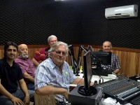 Toda a equipe do programa se reuniu no   Encontro com Jazz  em homenagem ao professor, produtor e apresentador José Antônio Lemenhe (Foto: César Martín)