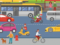 A educação de trânsito é fundamental para a prevenção de acidentes. Em 2017, após cinco anos em queda, as mortes no trânsito tiveram alta de 23% (Foto: Reprodução/Internet)