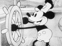 O curta O Vapor Willie, de 1928, marca a primeira aparição de Mickey Mouse (Foto: Reprodução/Internet)