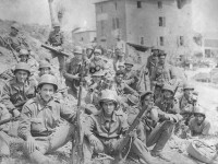 Soldados das Forças Expedicionárias brasileira depois da  Batalha de Monte Castelo (Foto: Exército Brasileiro)