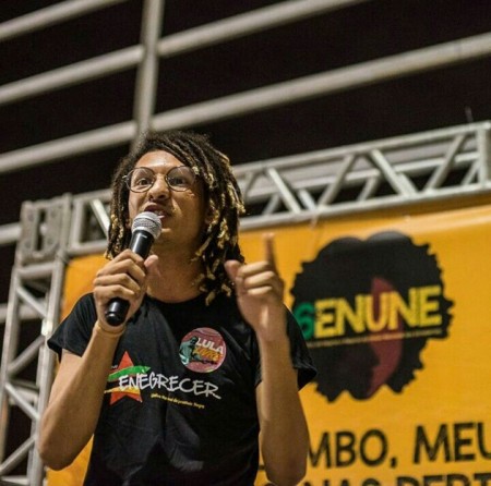 Mário Magno é membro da coordenação nacional do Enegrecer, maior coletivo de juventude negra do Brasil (Foto: Matheus Alves)