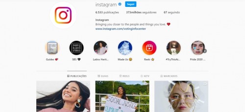 No mês em que comemora 10 anos, o Instagram reúne 373 milhões de seguidores no seu perfil oficial (Foto: Reprodução/ Internet)