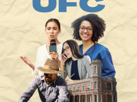 Nesta primeira edição, o "Conhecendo a UFC" apresenta oito cursos, incluindo as quatro graduações que deram origem à Universidade (Arte: Mateus Brisa)