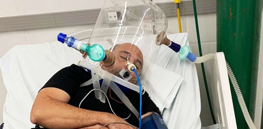 Pacientes com Covid precisaram de ajuda para respirar