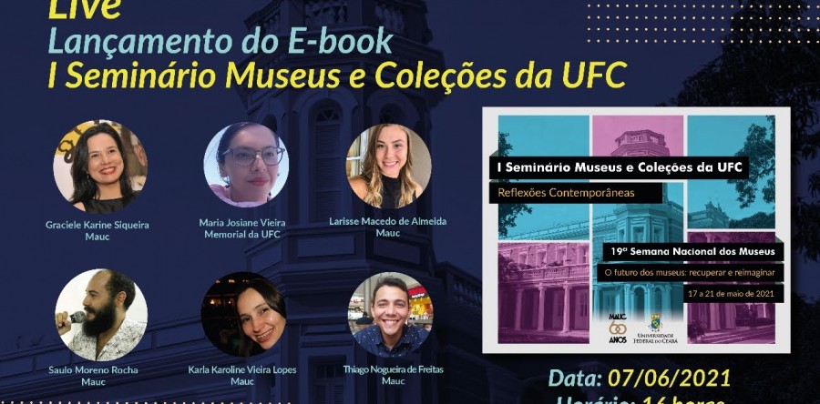 Mauc lança e-book do Seminário Museus e Coleções da UFC