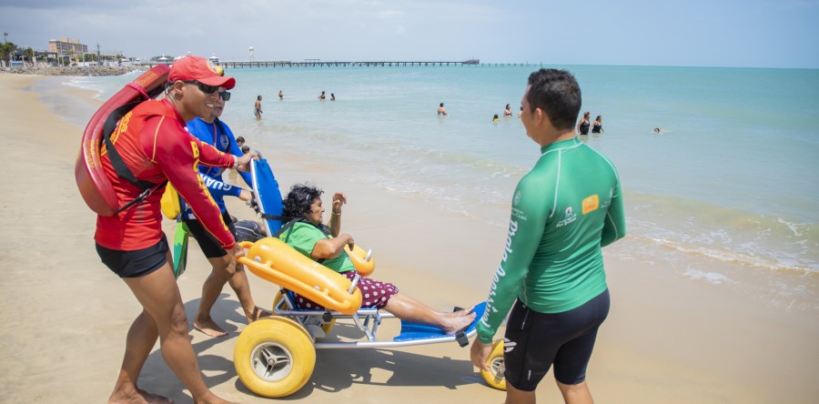 Projeto Praia Acessível retomou as atividades