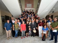 Além da comunidade acadêmica da UFC, a Defensoria Pública do Estado do Ceará (DPCE) esteve presente no ato em defesa da democracia, realizado no anfiteatro da Faculdade de Direito (Foto: Reprodução/DPCE)