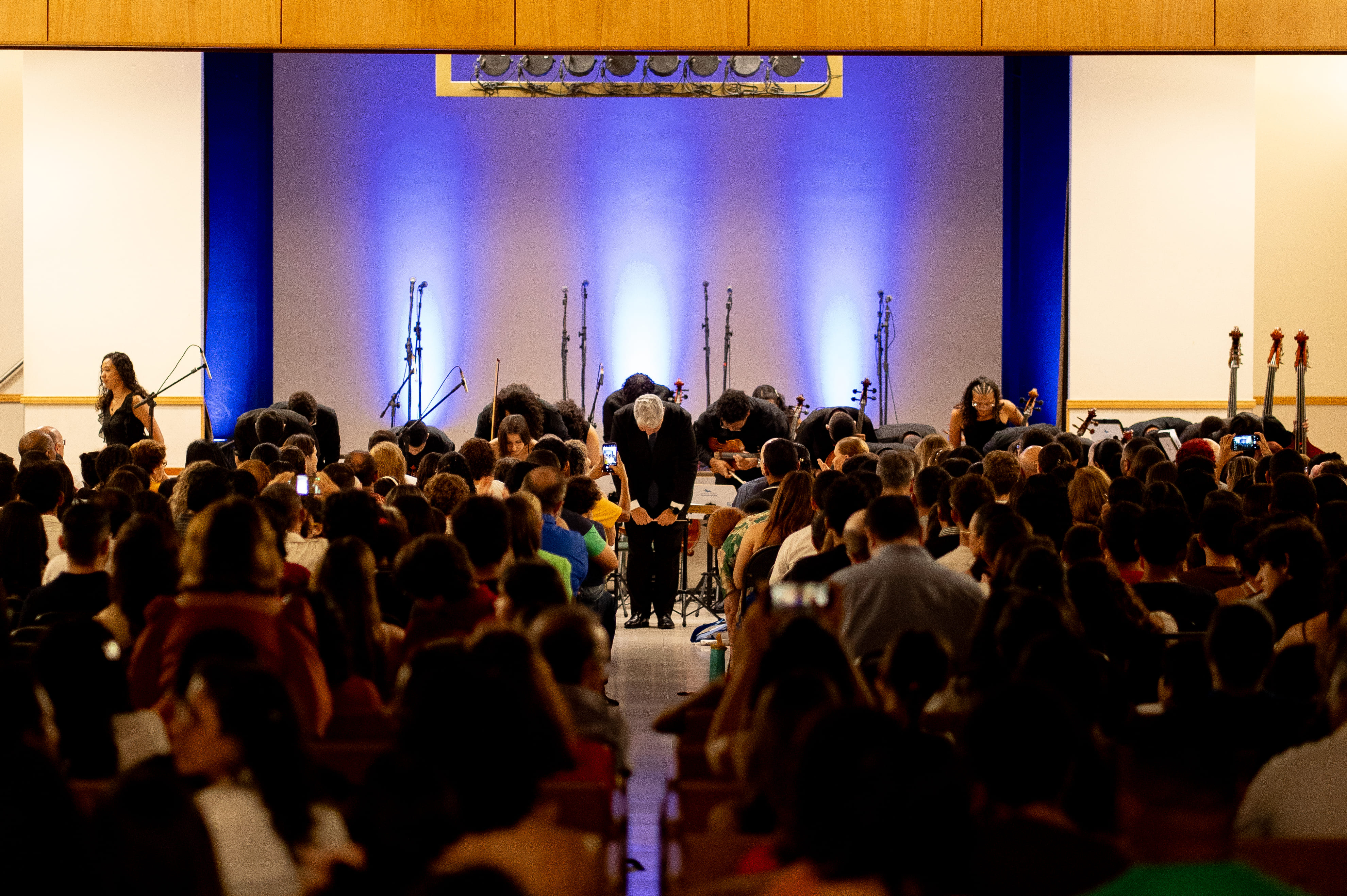 A Orquestra Jacques Klein & Coral Vozes de Iracema se apresentaram no dia 19 de abril na Igreja de Jesus Cristo dos Santos dos Últimos Dias (Foto: Larissa Nobre/Divulgação)