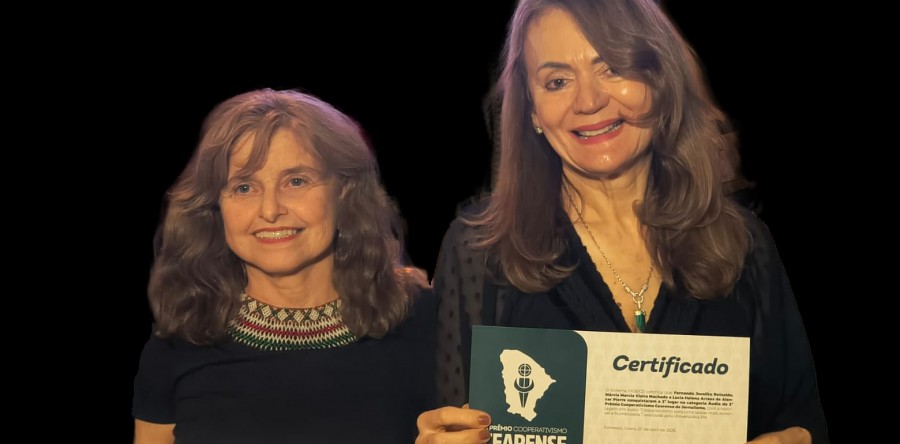 Universitária FM conquista terceiro lugar no Prêmio Cooperativismo de Jornalismo.