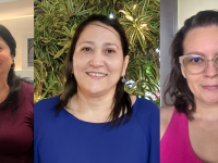 Com coordenação de Marucia Benevides (centro) e colaboração de Rúbia Malzac (esq.), o programa tem apresentação e produção da jornalista Márcia Ximenes (dir.)