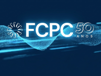 Logo comemorativo dos 50 anos da FCPC